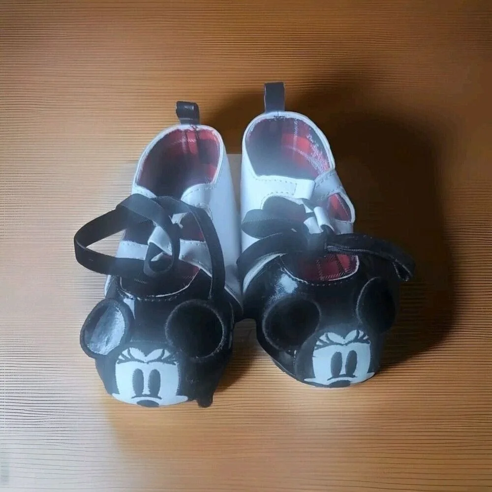 Disney Store Authentic Minnie Mouse Baby Costume Shoes Flats Size 18/24 ‎ Months